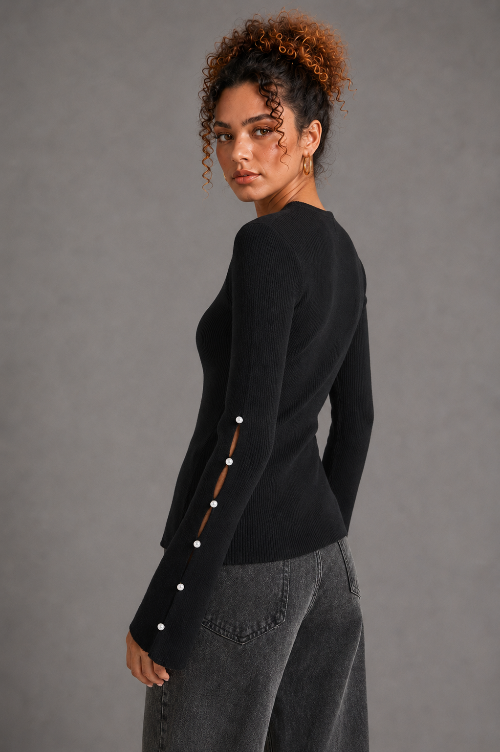 Pearl Slit side and back on Lisa